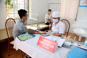 Tỉnh Vĩnh Phúc tăng cường khám sàng lọc cho người dân.