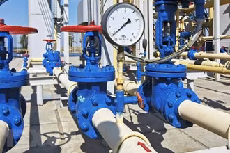 Hệ thống đường ống dẫn khí đốt của Tập đoàn Gazprom (Nga). (Ảnh: EPA/TTXVN)