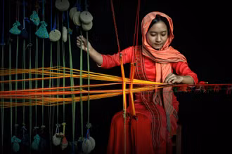 Tác phẩm "Nét đẹp Champa", giải Nhì ảnh đơn, của tác giả Đào Văn Thiên, Ninh Thuận. (Ảnh: Ban tổ chức cung cấp)