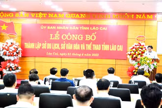 Công bố thành lập Sở Du lịch Lào Cai.