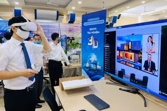 Trải nghiệm triển lãm ảo tại Sở Khoa học và Công nghệ Hải Phòng.