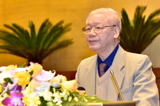 Tổng Bí thư, Chủ tịch nước Nguyễn Phú Trọng phát biểu chỉ đạo hội nghị. (Ảnh: DUY LINH)