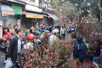 Chợ hoa Hàng Lược. Ảnh: NDĐT