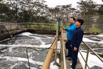 Đầu tư xây dựng trạm xử lý nước thải trong các cụm công nghiệp. (Ảnh: Đắc Minh)