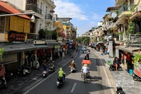 Một góc của phố cổ Hà Nội. (Ảnh: THÀNH ĐẠT)