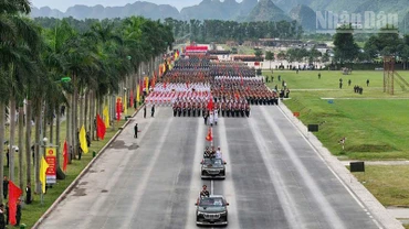 Các khối tại buổi luyện tập diễu binh, diễu hành A80.