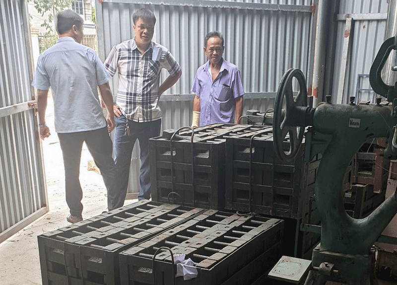 Kho vật tư Trung tâm ứng dụng Khoa học và Công nghệ tỉnh Bắc Giang, nơi xảy ra mất cắp.