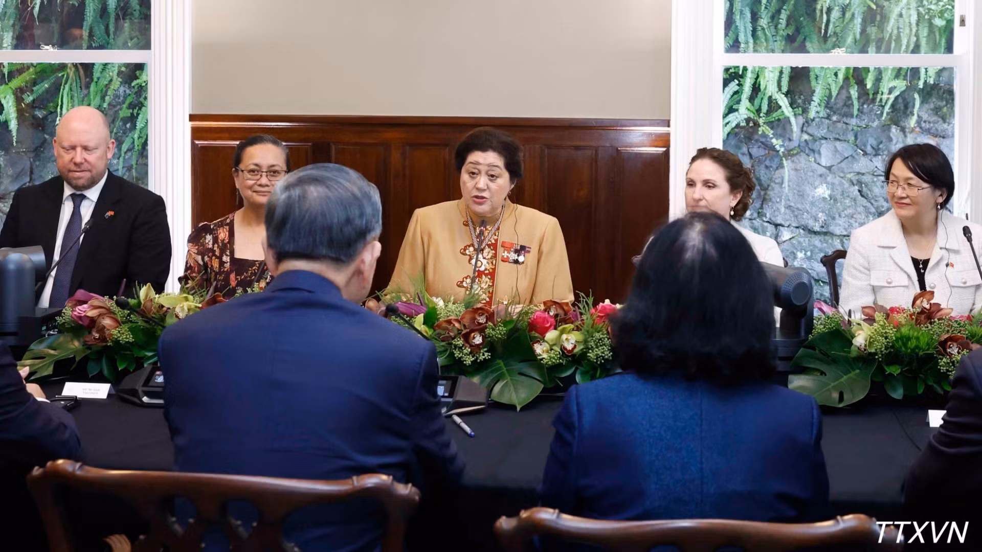 Tổng Bí thư, Chủ tịch nước Tô Lâm hội kiến với Toàn quyền New Zealand Cindy Kiro. (Ảnh: Thống Nhất/TTXVN)