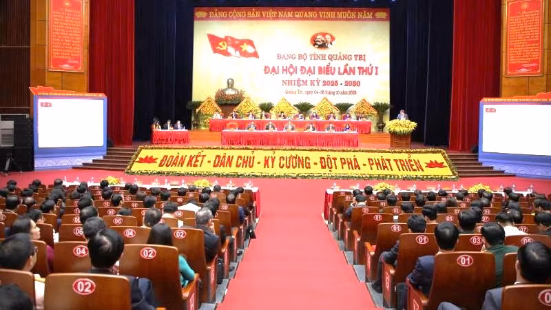Chiều nay, khai mạc phiên trù bị Đại hội đại biểu Đảng bộ tỉnh Quảng Trị lần thứ I, nhiệm kỳ 2025-2030.