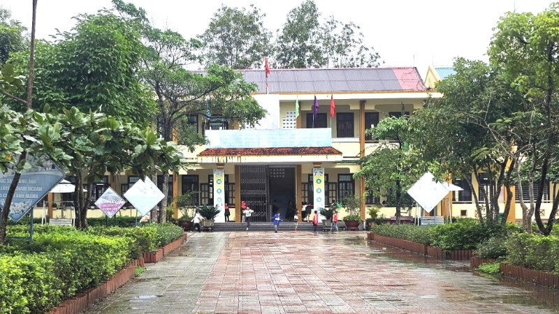 Một góc Trường phổ thông dân tộc bán trú tiểu học Kim Thủy, xã Kim Ngân.