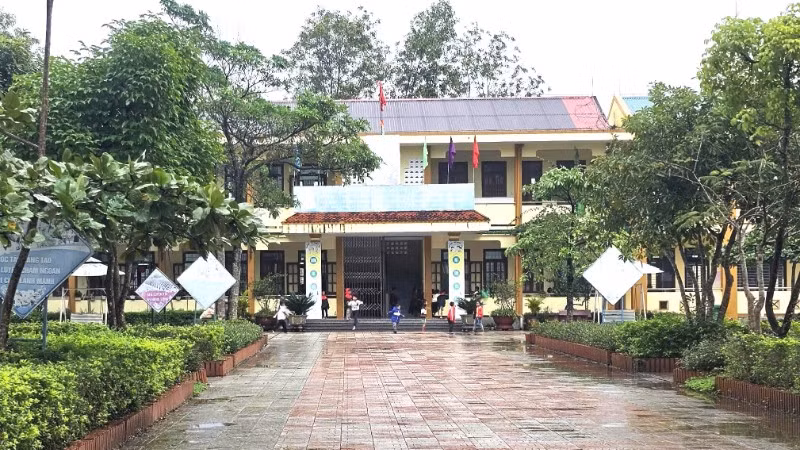 Một góc Trường phổ thông dân tộc bán trú tiểu học Kim Thủy, xã Kim Ngân.