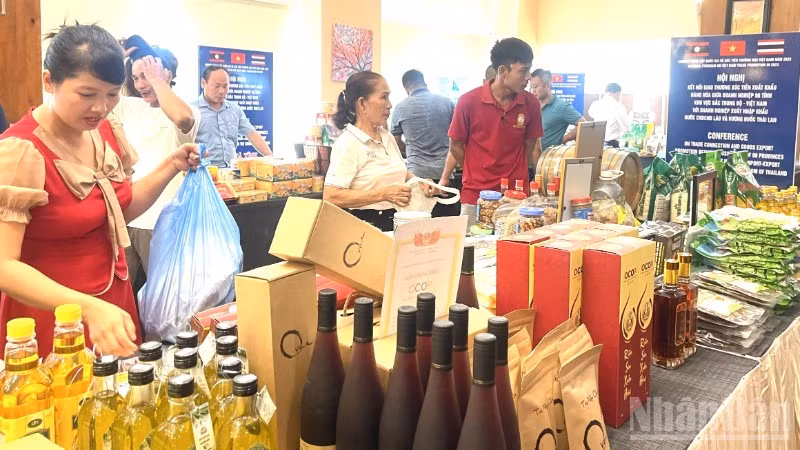 Tỉnh Quảng Trị giới thiệu sản phẩm OCOP tại hội nghị giao thương xúc tiến hàng hóa khu vực Bắc Trung Bộ với doanh nghiệp của Lào và Thái Lan.