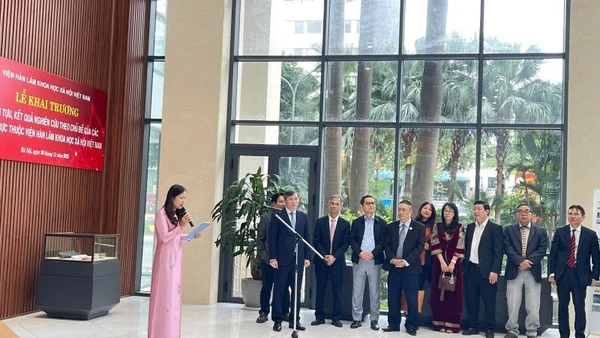 Lễ khai trương Không gian trưng bày: "Thành tựu, kết quả nghiên cứu theo chủ đề của các đơn vị thuộc Viện Hàn lâm Khoa học xã hội Việt Nam".