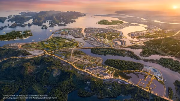 Đường chạy đi qua Siêu đô thị Vinhomes Global Gate Hạ Long.