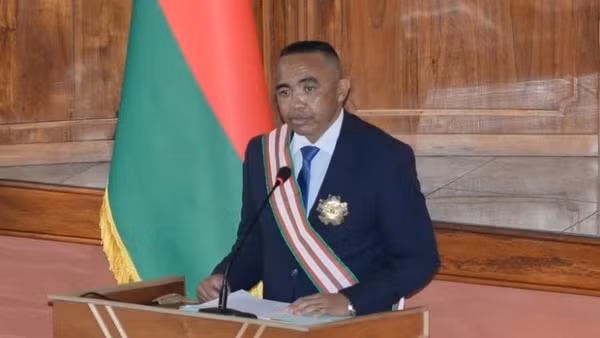 Tổng thống Madagascar Michael Randrianirina. (Ảnh: THX/TTXVN)