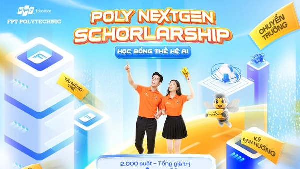 Chương trình học của FPT Polytechnic dài 2 năm, 6 học kỳ. Với mức học bổng, ưu đãi Poly NextGen giúp thí sinh giảm gánh nặng chi phí đáng kể.