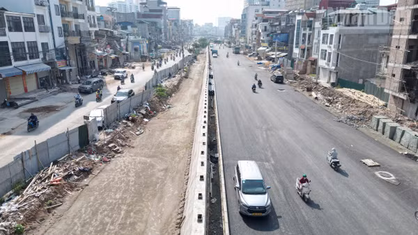[Ảnh] Hà Nội: Diện mạo mới trên công trường Vành đai 1 đoạn Hoàng Cầu-Voi Phục