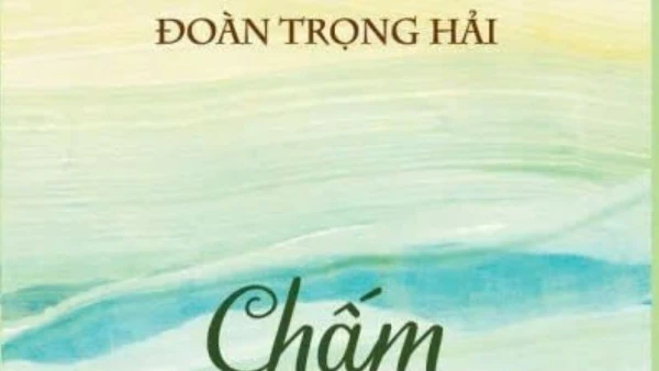 Bìa tập thơ Chấm xanh của nhà thơ Đoàn Trọng Hải.