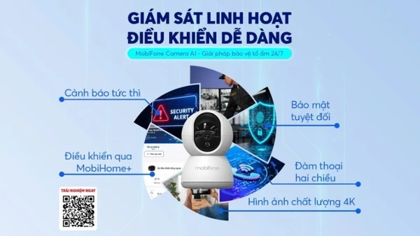 Camera AI MobiFone được thiết kế như một _người gác cửa_ công nghệ cao