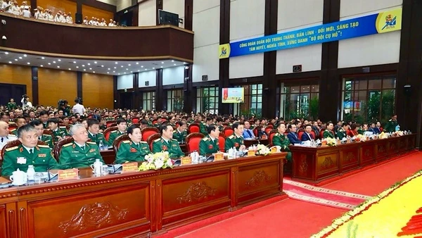 Toàn cảnh Đại hội đại biểu Công đoàn Quân đội lần thứ XI (2025-2030).