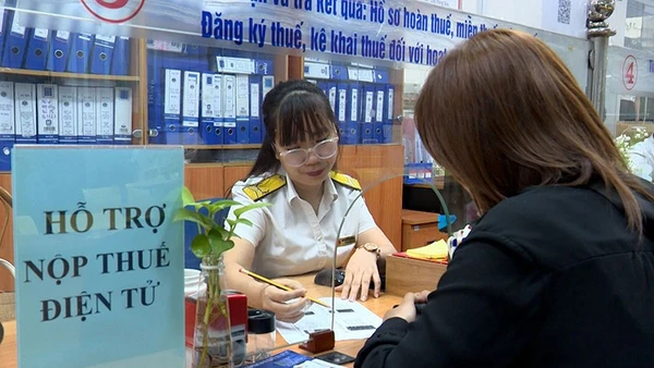 Ngành thuế hỗ trợ người dân nộp thuế cá nhân điện tử. (Ảnh: SÔNG TRÀ/Báo Nhân Dân)