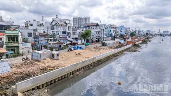 Dự án cải tạo bờ bắc kênh Đôi.