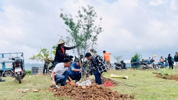 Cán bộ, công chức xã Si Pa Phìn hưởng ứng phong trào trồng cây, bảo vệ rừng; đồng thời tuyên truyền, vận động nhân dân các dân tộc trên địa bàn tích cực tham gia bảo vệ rừng để hưởng dịch vụ môi trường rừng.