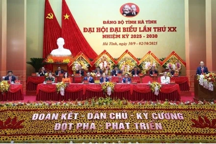 Khai mạc Đại hội đại biểu Đảng bộ tỉnh Hà Tĩnh lần thứ XX 