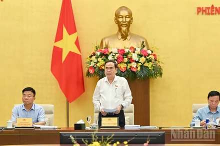 Chủ tịch Quốc hội Trần Thanh Mẫn phát biểu khai mạc phiên họp.