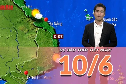 [Video] Dự báo thời tiết ngày 10/6/2025: Mưa tăng ở khu vực Tây Nguyên và Nam Bộ 