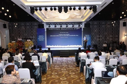 Toàn cảnh hội thảo "Tương lai đại dương 2025" tại Khánh Hòa. 