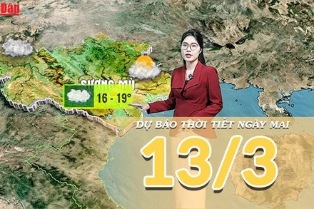 [Video] Dự báo thời tiết đêm nay và ngày mai 13/3/2026: Miền Trung đón mưa lớn diện rộng, miền Bắc nắng ráo trở lại 