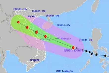 Bão số 10 (Bualoi) đã đi vào Biển Đông.