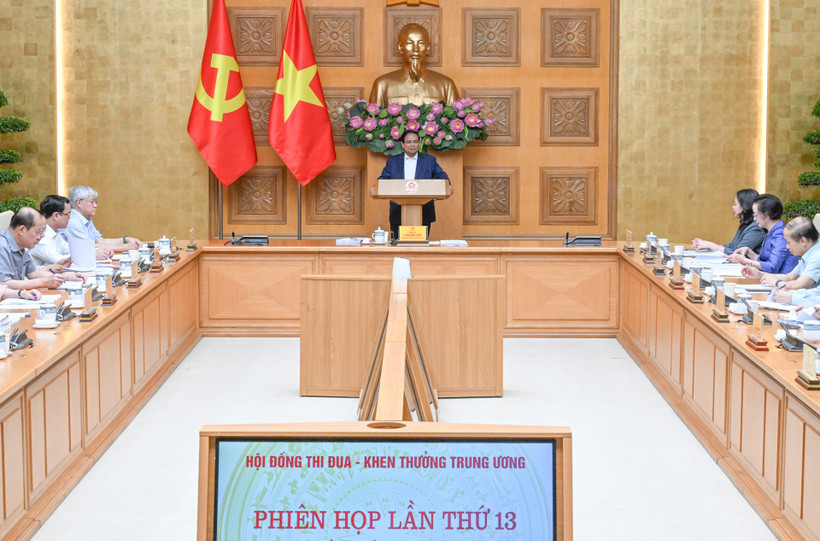 Thủ tướng Phạm Minh Chính phát biểu tại Phiên họp lần thứ 13 của Hội đồng Thi đua-Khen thưởng Trung ương.