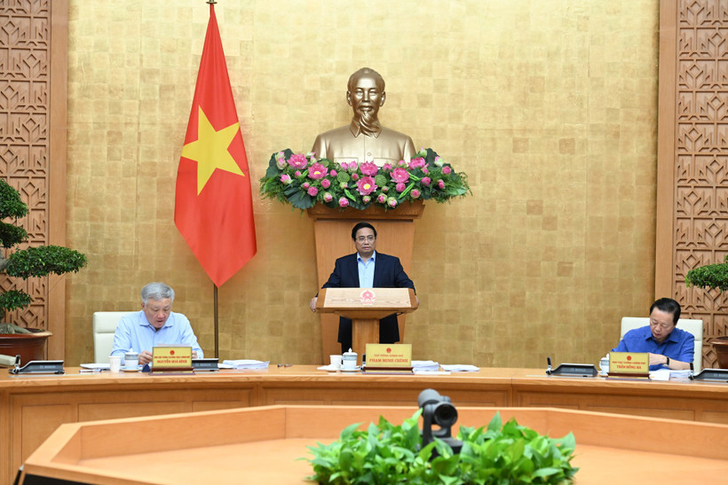 Thủ tướng Phạm Minh Chính chủ trì phiên họp Chính phủ thường kỳ tháng 8.