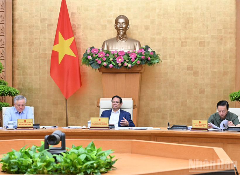 Thủ tướng Chính phủ Phạm Minh Chính chủ trì Phiên họp Chính phủ chuyên đề xây dựng pháp luật tháng 7.