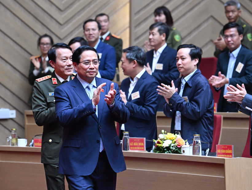 Thủ tướng Phạm Minh Chính đến dự hội nghị.