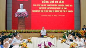 Tổng Bí thư Tô Lâm chủ trì làm việc với Ban Thường vụ Tỉnh ủy Lâm Đồng, Thường trực Tỉnh ủy Bình Thuận và Thường trực Tỉnh ủy Đắk Nông.