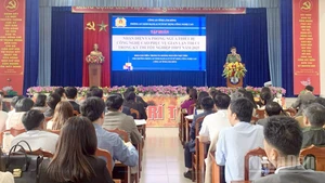 Quang cảnh buổi tập huấn.
