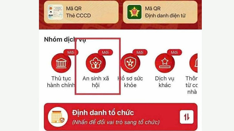 Hà Nội hướng dẫn tích hợp tài khoản hưởng an sinh xã hội trên VNeID 