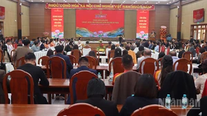 Quang cảnh chương trình “Điểm hẹn Doanh nhân”.