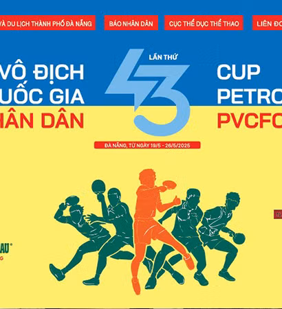 Giải vô địch bóng bàn quốc gia Báo Nhân Dân lần thứ 43 thành công tốt đẹp