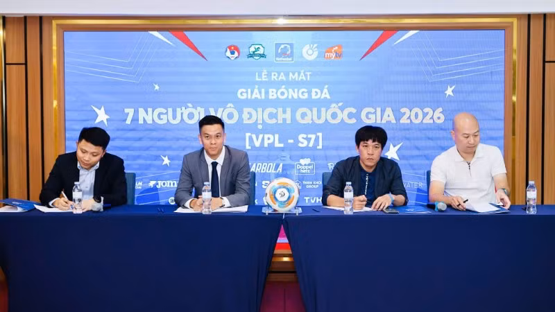 Lễ ra mắt giải bóng đá 7 người vô địch quốc gia 2026. 