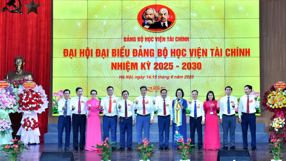 Ban Chấp hành Đảng bộ Học viện Tài chính. (Ảnh: ĐĂNG KHOA) quyet-tam-3491.jpg