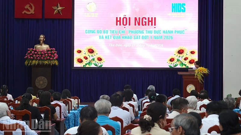 Phường Thủ Đức công bố bộ tiêu chí đo lường hạnh phúc người dân