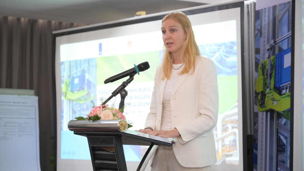 Bà Fleur Gribnau, Bí thư thứ nhất Đại sứ quán Vương quốc Hà Lan tại Việt Nam. (Ảnh: UNDP) l21-4546-4501.jpg