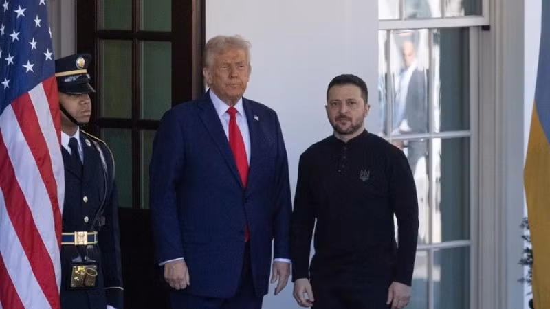 Tổng thống Mỹ D.Trump đón tiếp Tổng thống Ukraina Volodymyr Zelensky tại Nhà Trắng ngày 28/2/2025. (Ảnh: THX)