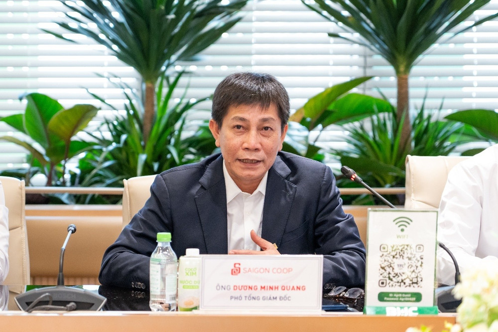 Ông Dương Minh Quang chia sẻ về những tiềm năng trong việc thúc đẩy ngành hàng tiêu dùng Việt Nam từ hợp tác giữa BHC và Saigon Co.op. 114.jpg