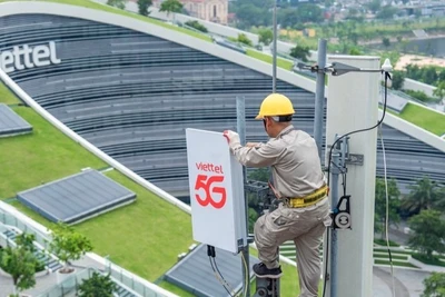 Viettel tiếp tục khẳng định vị thế mạng 5G lớn nhất Việt Nam. (Ảnh: CẨM THỦY)
