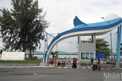 Cảng cá Thọ Quang mang diện mạo mới sau khi được nâng cấp, mở rộng.